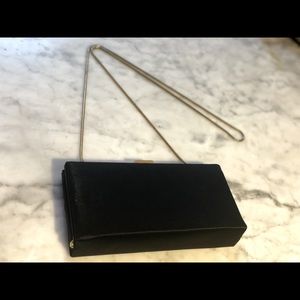 Franchi Black Silk Evening Bag